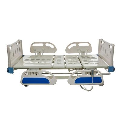 China Factory direct metal electric hospital bed and manual two functions medical nursing hospital bed for sale