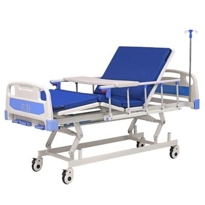 China 2 functions hot sale manual 3 function hospital beds for sale can be customized beds with potty hole for sale