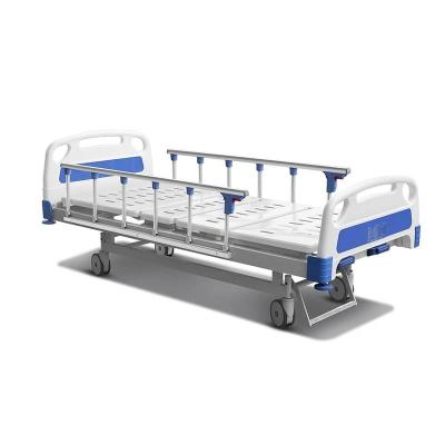 China Hot Sale Metal Manual Two Function Hospital Medical Bed for sale