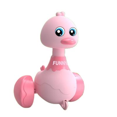 China Cartoon Toys Children's yellow duck sex toy small duck climbing toy crawling  parent-child interactive back truck candy toys for sale