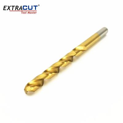 China Metal Steel Drilling Titanium Coated HSS Drill Bits Fully Ground Individual ANSI Standard Made In Cheap Price China DIN338 Bits Factory for sale