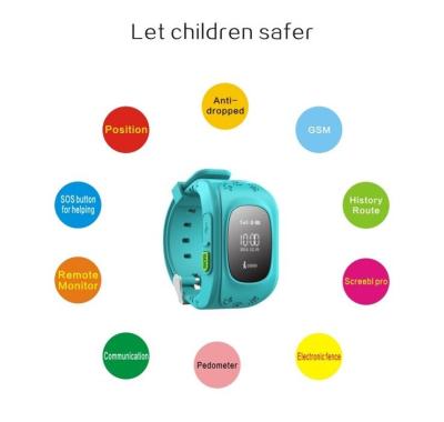 China Child Gps Tracker Wrist Watch With Remote Location Tracking , Kids Tracking Device Watch for sale