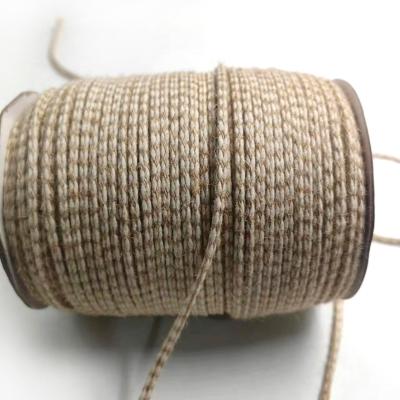 China Manufacture Sustainable Cotton and Linen Eight-Strand Rope for Handmade Braided Cards for sale