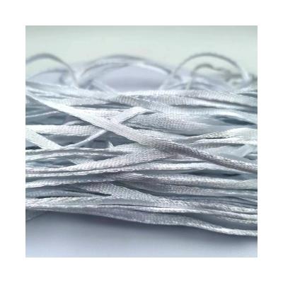 China 0.5cm Width Recycled 100% Polyester Webbing for Sustainable Clothing and Footwear for sale