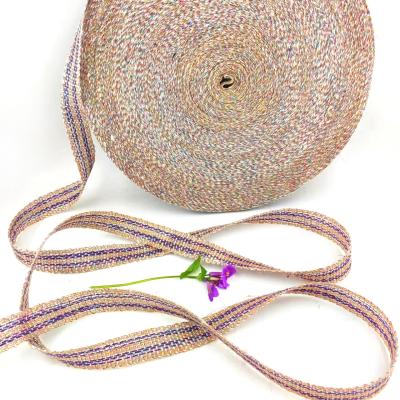 China Tejido de jute de 25 mm para la decoración de las fiestas de Navidad 100% de tejido de jute en venta