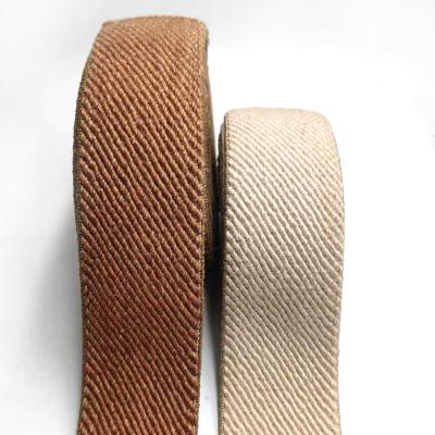 China 50% Jute 40% Latex 10% Polyester Twill Elastic Webbing for Sustainable Shoe Material for sale