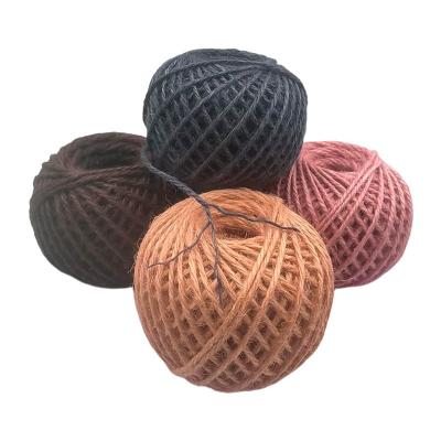 China Color Jute Thread Ball Braided Rope Classic Combed Mercerized Silk Jute Rope for Shoes for sale