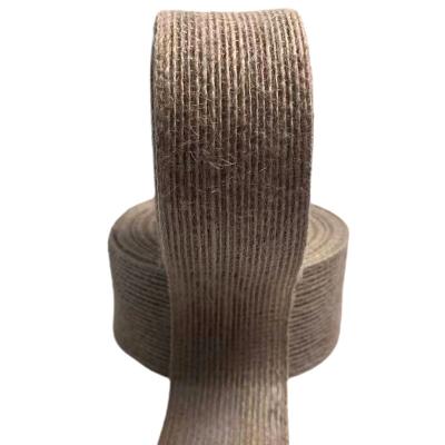 China 80% Jute 20% Polyester Customized Durable Sustainable Fish Ribbon 10*10*4cm Webbing for sale