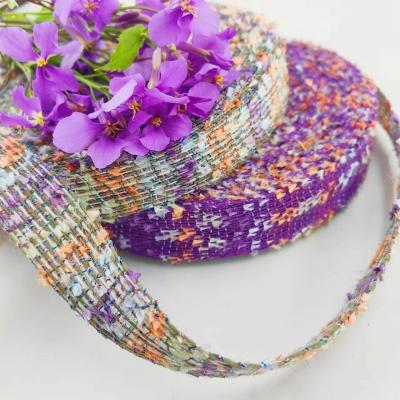 China Color Ribbon Clothing Accessories Lace Jute Ribbon for Fashionable and Casual Style for sale