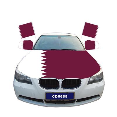 China 2022 Qatar World Cup Car Window Hood Mirror Cover Flags Canada Kuwait Mexico Qatar Automotive Car American Flags for sale