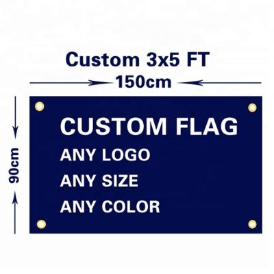 China Anyone Whose Factory Supply Professional Wholesale Flags With Logo Custom Print High Quality Custom Made 3 x 5 Flag For Outdoor Activities for sale