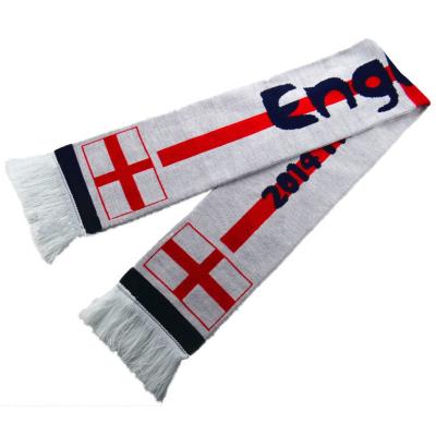 China Hotel and Resort Qatar World Cup Polyester England Soccer Fan Scarf 2022 Different Country Football Fan Scarf for sale