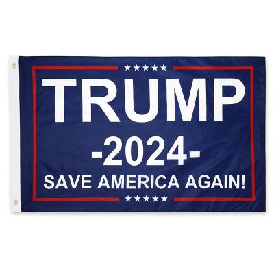 China Wholesale fast shipping 3 x 5 polyester trump 2024 high quality flag hotel and resort flag MAGA for outdoor and election activities for sale