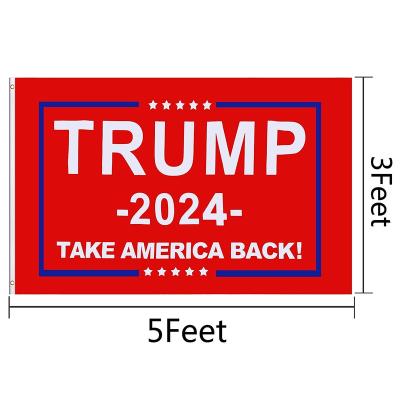 China Automotive Trump Won Flag All Size Stock Banner President Trump Flag 2024 for sale