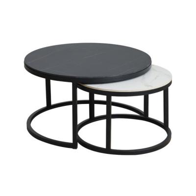 China Nordic circular tea table tea table (the other) small size adjustable modern simple combination table tea dish rock for sale