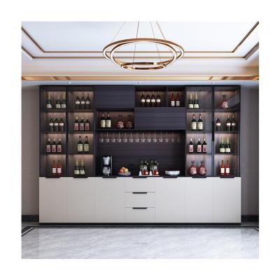 China Wine Cabinet Living Room Glass Cabinet Design (The Other) Bar Furniture Adjustable Wooden Cabinet Living Room for sale