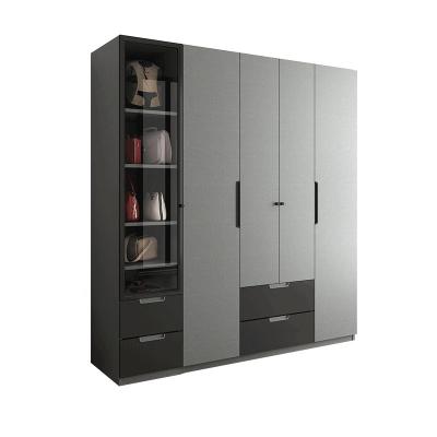 China Modern Bedroom Closet Wardrobe (Size)Adjustable High End Modular Custom Wood Design Wardrobes for sale