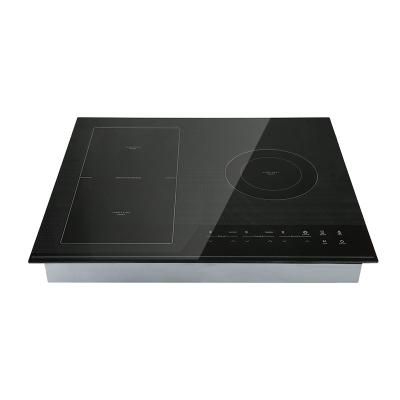 China Outdoor 220V~240V three Electric Induction Cooker For Counter Top /3 zone induction cooktop /cooktops 3 burner CB CE EMC APPROVAL for sale