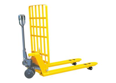 China Professional Pallet Pump Truck , 2.5 Ton Pallet Jack With Backrest Fork Length 1220mm for sale