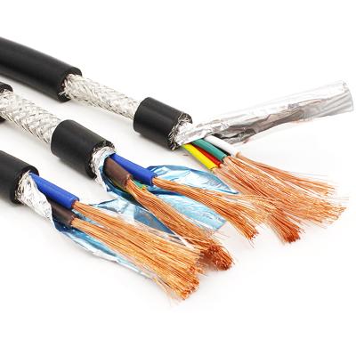 China Waterproof 2 3 4 5 6 7 8 Core PVC Flexible Copper Shielded 8 Core Cable for sale