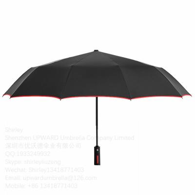 China High Quality Logo Cheap Automatic Folding Umbrella Minimalist Folding Custom Umbrella for sale