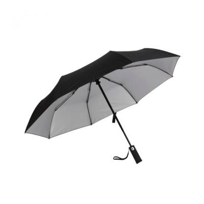 China Minimalist Automatic Umbrella With Flashlight Custom Umbrella With Logo Printing LED Umbrella for sale