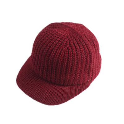 China Character Winter Baby Hat Kids Knitted Baseball Cap Solid Color Adjustable Boys Girls Sun Hats Covers Outdoor Sportswear for sale