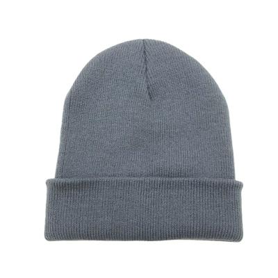 China Regular border acrylic warm pure lovers COMMON and winter gray color ski hat autumn beanie cold knitting hat for sale