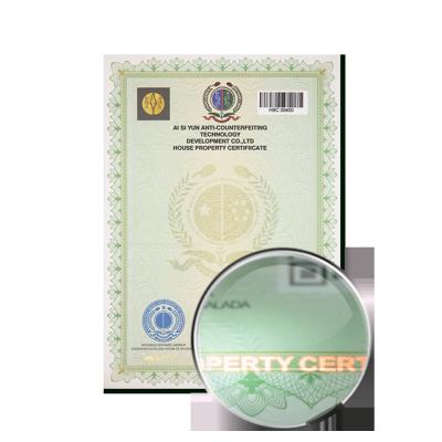 China Custom Anti-fake Watermark Printing Anti-counterfeit Customized Printing Security Paper Certificate for College and University for sale