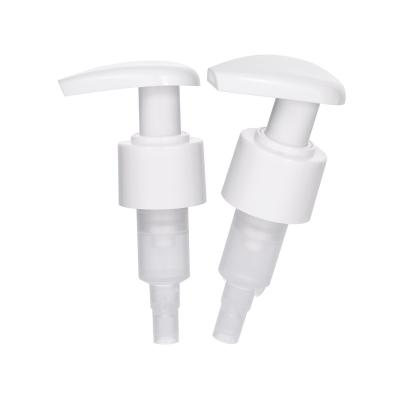 China Non Spill Supply Wholesale Price Design Logo Cosmetic Left Right Lock Zx-105-As Lotion Pump for sale