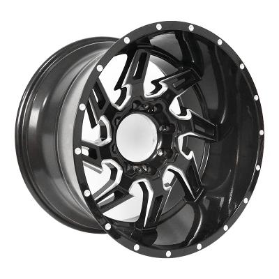 China 1 Piece Forged Wheels China factory 18inch 19inch 20inch 21inch 8 hole negative ET gloss black wheel rims for sale