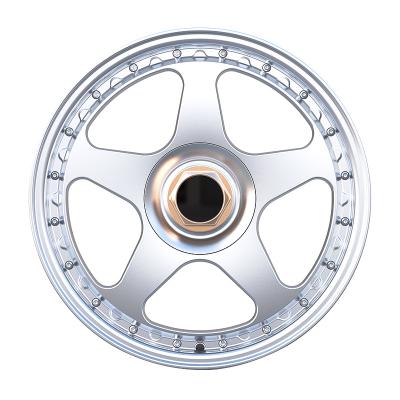 China 1 Piece Forged Wheels Bright silver offroad rims 19 17 15 inch 5 hole alloy wheel rim aluminum rims for sale