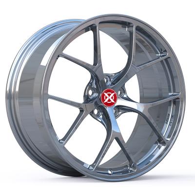 China Mercedes modified Plating sliver craft forged alloy wheel hub rim supplier for Lightweight modification for sale