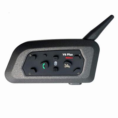 China Business / 6 Riders Luxury Bluetooth 5.0 Helmet Communication System Inetphone V6 Motorcycle Helmet Bluetooth Intercom for sale