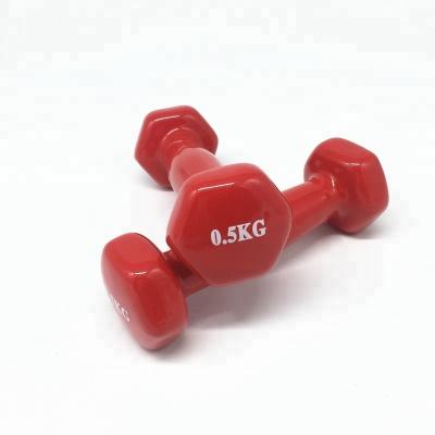 China 6KG Rubber Covered Dumbbell Weights Gym Equipment Fitness Dumbbells Set Weight Dumbbells For Gym for sale