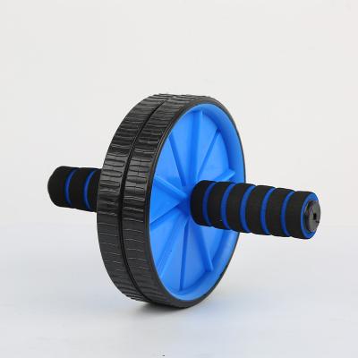 China Bodybuilding roller wheel gym equipment double wheel fitness ab wheel set for sale