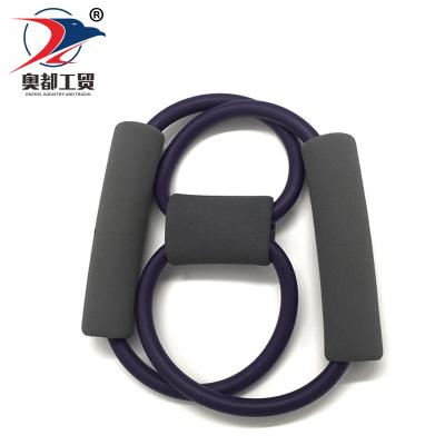 China Bodybuilding Fitness Exercise Yoga 8 Shaped Pull Rope Tube Resistance Bands for sale