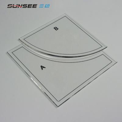 China Acrylic Factory Customized Template Drawing Acrylic Seam Ruler for sale