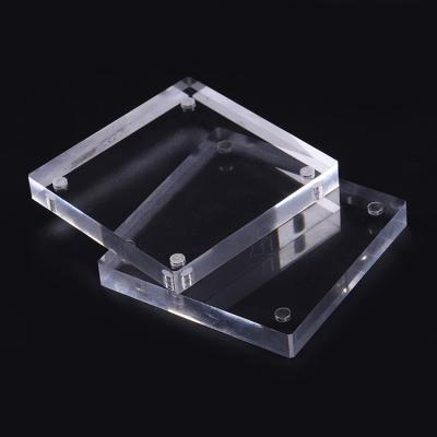 China Custom Cheap Frameless Acrylic Picture Booth Mini Small Square Photo Booth Casting Photo Booth Frame for sale