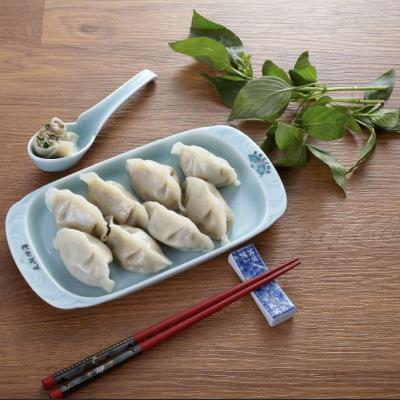 China Fresh boiled or stir-fried basil pork dumplings for sale