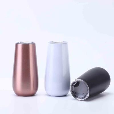 China PORTABLE Wholesale Egg Shape Tumbler Wine Stainless Steel Thermal Water Bottle for sale