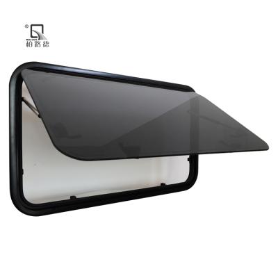 China New Style High Quality Right Angle Frame RV Camper Windows Teardrop Trailer External Windows Customize for sale