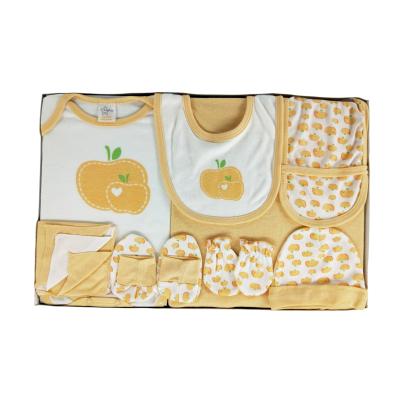 China Antibacterial Natural Baby 10 Pieces Breathable Cotton Polyester Velor All Included Baby Clothing Set for sale