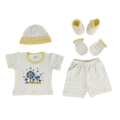 China High Quality Soft 100% Cotton Unisex Antibacterial 5 Pieces All Season Baby Gift Set Baby Clothing Set for sale