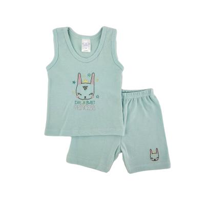 China 100% Cotton Vest Quality Casual Cute Baby Clothing Warm Baby Vest and Pants for sale