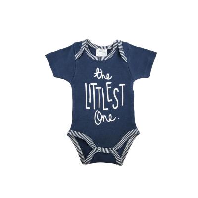 China Longsleeve navy style good quality interlock cotton baby underwear 100% cool dark blue baby jumpsuit for sale