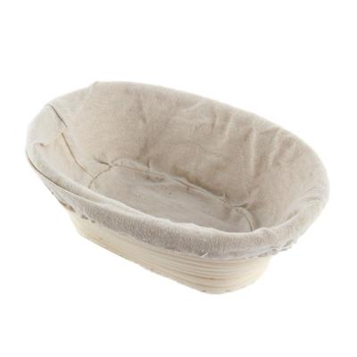 China WORISTER Fermentation Proofing Oval Bread Basket Viable Bread Proofing Baskets For Sourdough With Liner For Baking Bread for sale