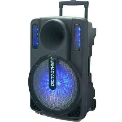 China Hot 15 Inch Trolley High Quality Wireless Speakers TWS BT Wireless Portable Speakers With Subwoofer for sale