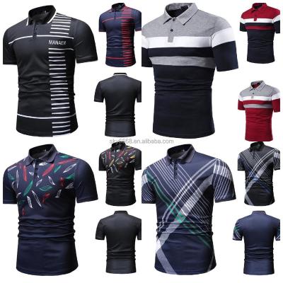 China Wholesale Anti-Wrinkle High Quality Plain Mens Golf Lapel Polo Sports Shirt for sale