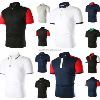 China Anti-wrinkle 2023 summer new men's casual cotton short sleeved polo shirt men's T-shirt polo shirt for sale